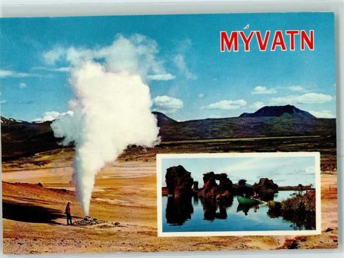 Geysire Lavaformation am See Mywatn AK