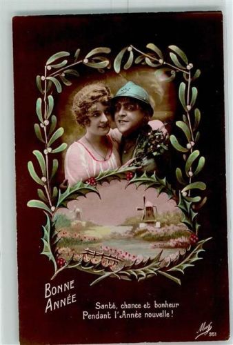 1919 Soldatenliebe Bonne Annee Foto Mug 951 AK
