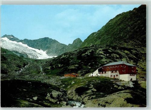 Sulzenauhütte - Beschreibung aufgeklebt Hüttenstempel