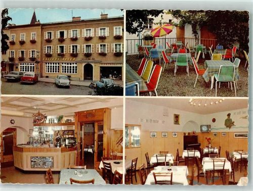 Haslach Gasthaus Schwarzer Adler Innenansicht Gastraum Theke Gartenterrasse