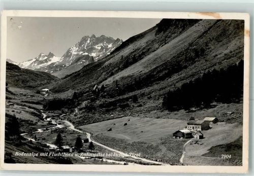 Ischgl Bodenalpe mit Fluchthorn und Zahnspitze