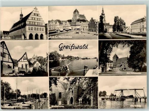 Greifswald Rathaus Am Mühlentor Universität Klosterruine
