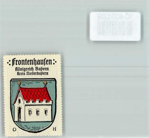 Frontenhausen Vignette Wappen Kaffee Hag ca. 1910