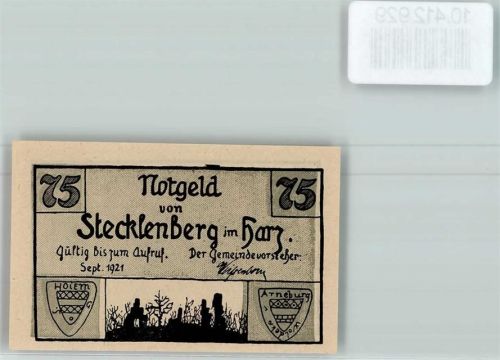 Stecklenberg Notgeld Ruine Lauenburg
