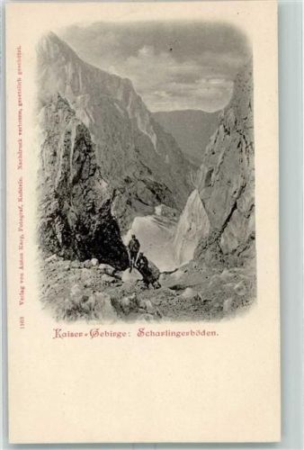Ellmau Kaiser Gebirge Scharlingesböden Bergsteiger