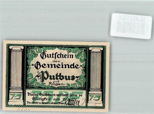 18581 O2353 Putbus - Notgeld