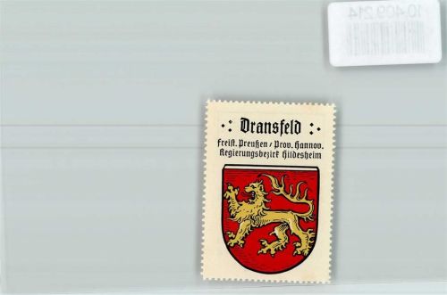 Dransfeld Vignette Wappen Kaffee Hag ca 1920-1940