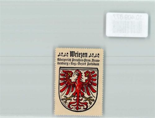 Wriezen Vignette Wappen Kaffee Hag ca 1920-1940