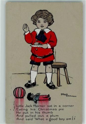 Kind Puppen Verlag Faulkner AK Parkinson, E. 1912 Gebrauchsspuren
