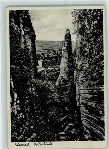 Echternach Wolfsschlucht Fels Treppen
