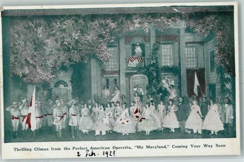 1928 Thrilling Climax from the Perfect American Operette "My Maryland"