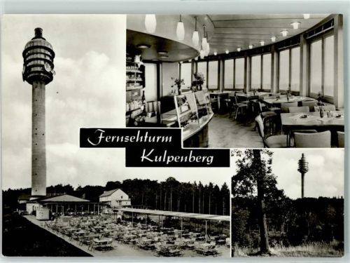 06567 O4712 Kulpenberg - Fernsehturm Terrassen Gasthaus Innenansicht