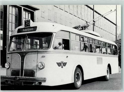 50667 W5000 Köln Rudolfplatz - Bildserie Omnibus Oberleitungsbus Obus auf der Linie 36 von 1950 bis 1959