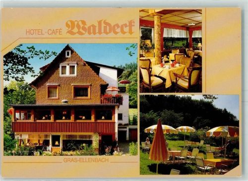 Grasellenbach Hotel-Cafe Waldech Innenansicht Gartenterrasse