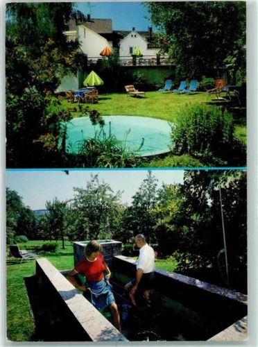 Laubach Garten Springbrunnen Wassertretbecken