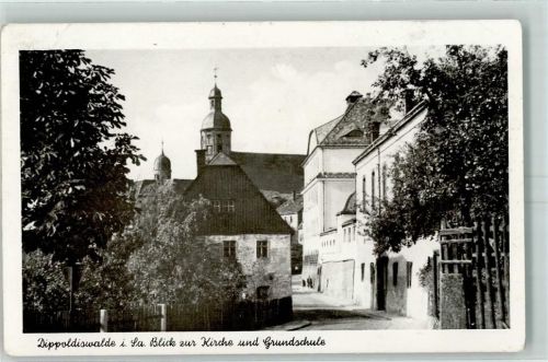 Dippoldiswalde Blick zur Kirche und Grundschule