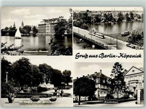 Köpenick Kunstgewerbe Museum Segelboot Langebrücke Straßenbahn Krankenhaus