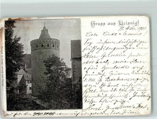 92339 W8432 Leising 1900 Gebrauchsspuren Großer Burghof Burgfried