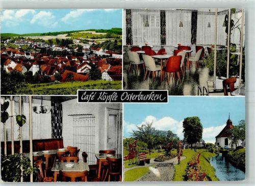 Osterburken Cafe Köpfle Innenansicht Parkanlage