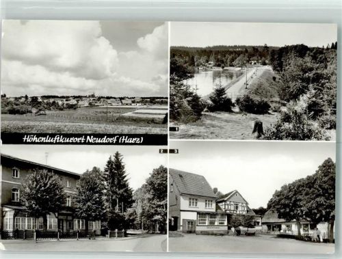 Neudorf Blick auf Zeltplatz und Birnbaumteich FDGB Gasthaus Waldblick Gästehaus Goldener Löwe