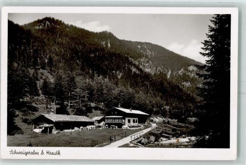 Kreuth Gasthaus Schwaigeralm Rinder Gasthausstempel