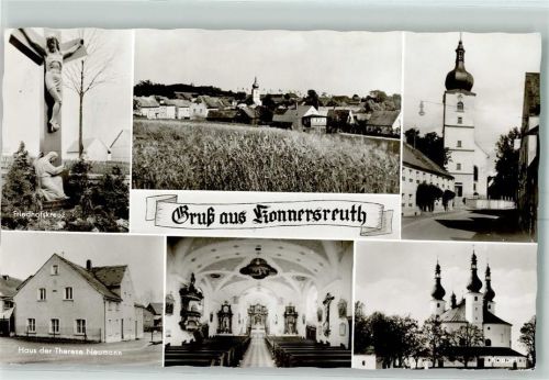 Konnersreuth Friedhofkreuz Haus Therese Neumann Kirche