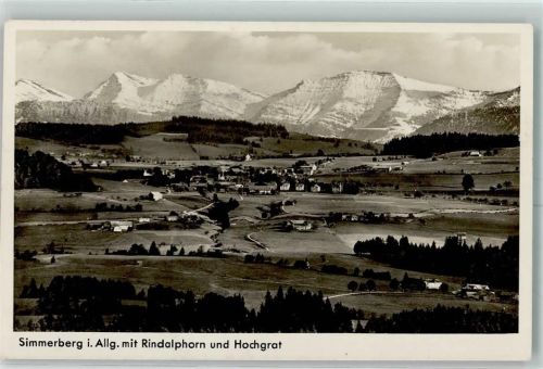 87496 W8961 Simmerberg , Allgäu - Rinderalphorn und Hochgrat