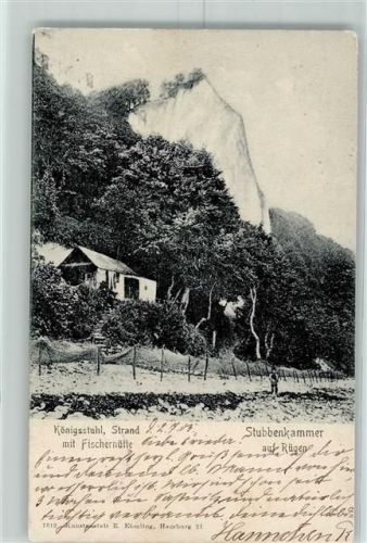 Stubbenkammer 1905 Königstuhl Fischerhütte