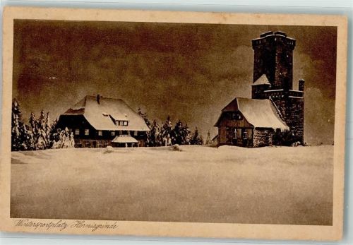 Seebach Wintersportplatz Hornisgrinde Hotel Bes. Franz Maier Ort lt. Stempel