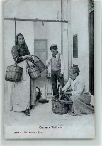 Costume Siciliano - Marktszene 1908 AK