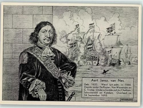Aert van Nes - Militärgeschichte , sign J. Verhoeven AK Gute Erhaltung