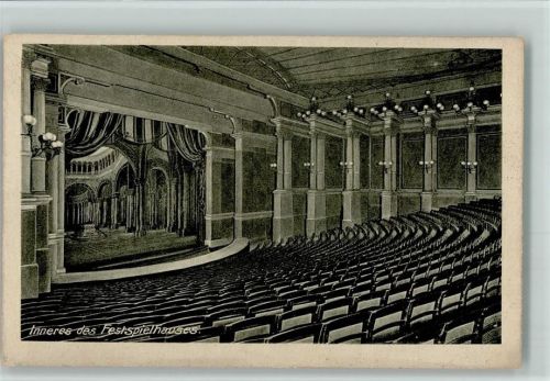 Bayreuth Inneres des Festspielhauses 1929 AK