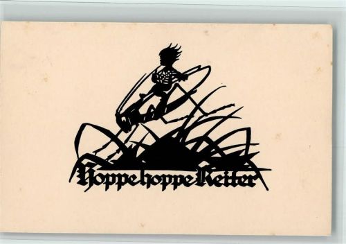 Hoppe Hoppe Reiter auf einer Grille AK Kleine Flecken