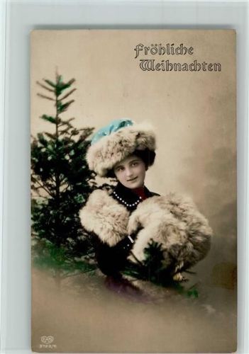 Weihnachten , Pelzmode - EAS Serie 3729-4 gute Erhaltung