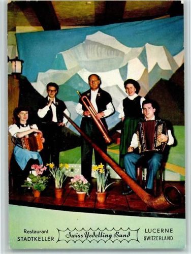 Luzern Restaurant Stadtkeller - Alphornbläser , gute Erhaltung