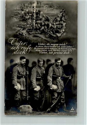 Serie Vater ich rufe dich - Verlag Photochemie Berlin Serie 2906-4 - gute Erhaltung
