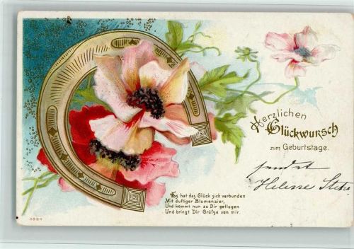 1905 Geburtstag , Poesie Spruch - Jugendstil