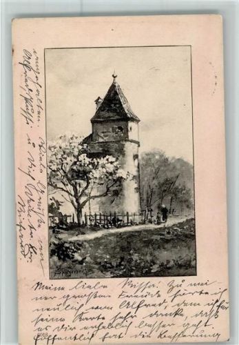 Ein Turm AK Verlag C. P.F. AK Splitgerber, A. & F. 1904