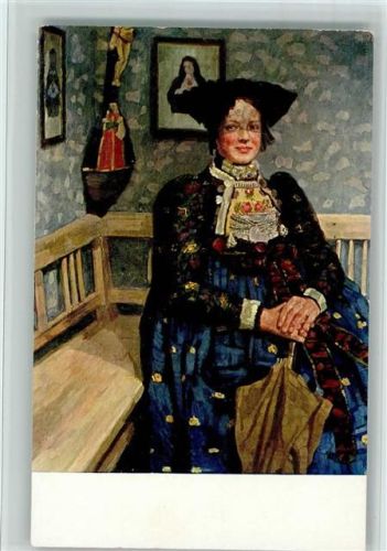 Nr. 47 Gemälde von Georgi - Altbayrische Tracht, sehr gute Erhaltung AK