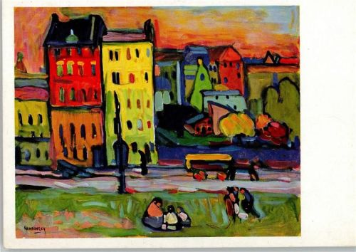 1959 Wasily Kandinsky Vorstadtstraße AK