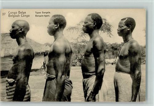 Bangala Volkstypen - Belgisch Congo , gute Erhaltung AK