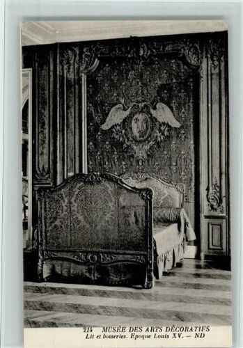 Nr. 214 - Museum des Arts Decoratifs - Bett , Epoche Louis XV - gute Erhaltung