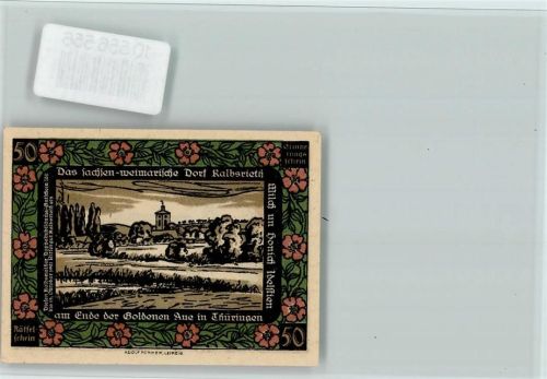 06556 O4731 Kalbsrieth Lithographie Notgeld