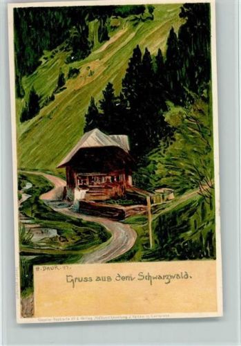 1897 Gruss aus - Verlag Velten Nr. 6, Schwarzwaldhaus , sehr gute Erhaltung AK