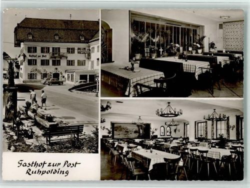 Ruhpolding Gasthof Zur Post Innenaufnahmen 3-Bildaufnahme