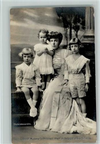 1909 Nr. 142 Dobrecourt - Pricesse Albert et ses Enfants AK
