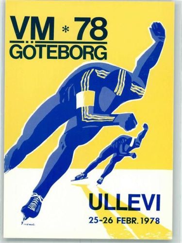 Göteborg WM 78 Ullevi Eisschnelllauf AK