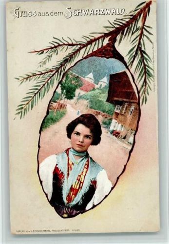 1905 Trach - Bild im Tannenzapfen - Verlag Zimmermann 295AK