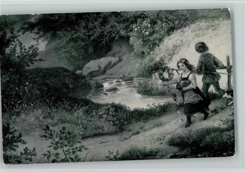 Nr. 151 Kunstwart - Kinder am Bach AK