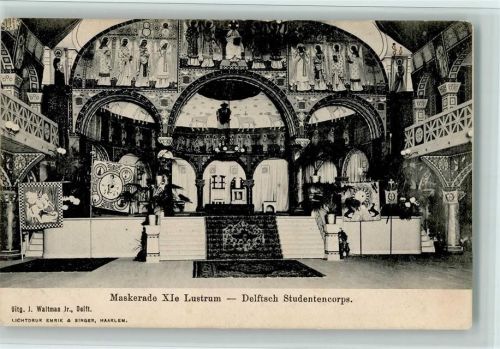 1905 XIe Lustrum van het Delftsch Studenten Corps - Maskerade AK
